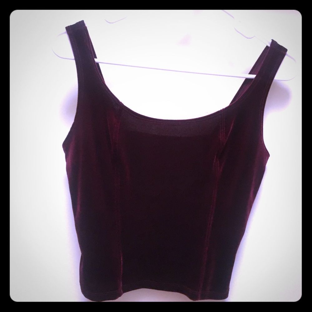 SOLD- Pretty Velvet Tank